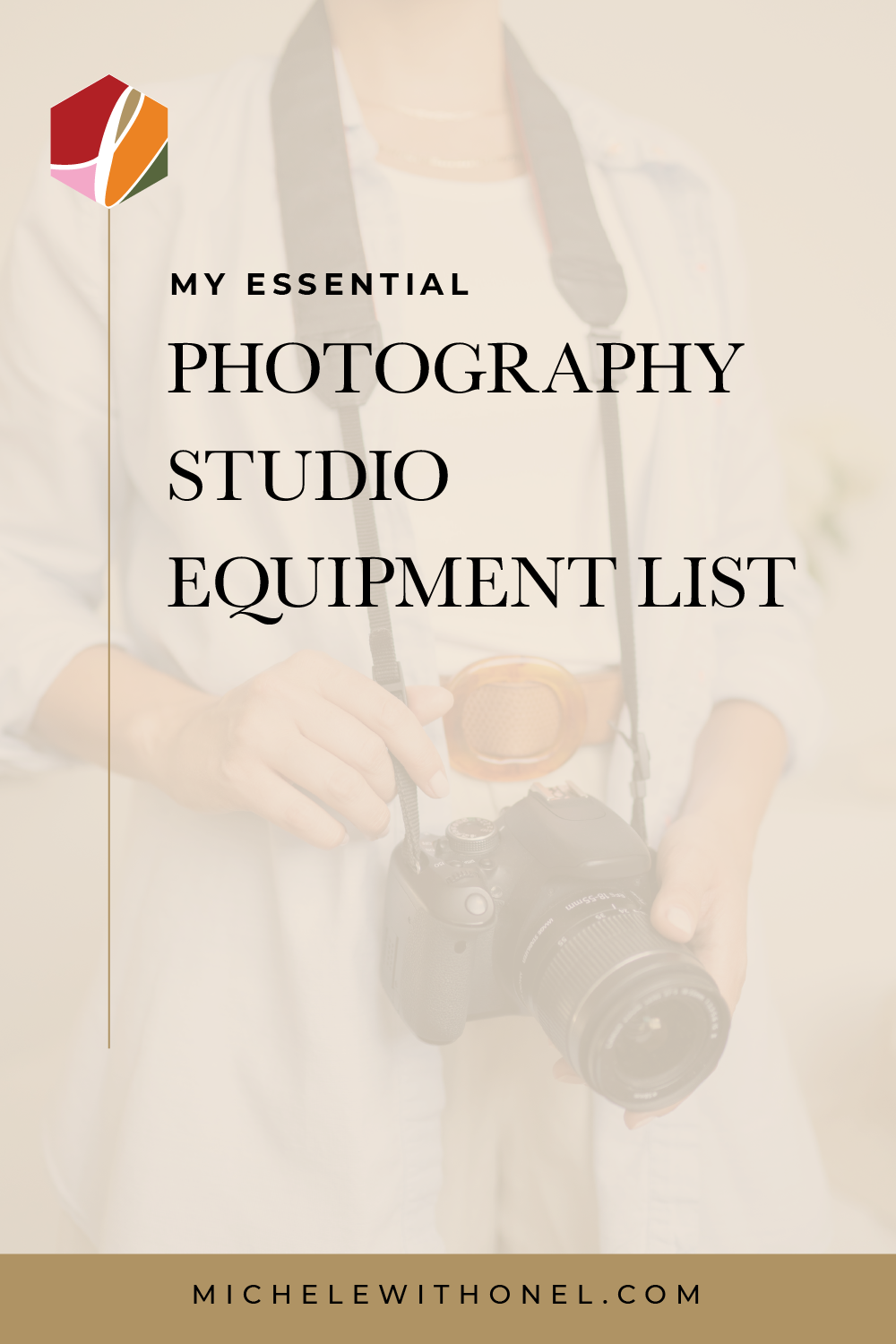 Want to find out what’s on my professional photography equipment list? This post is for you! Discover the 5 essential pieces of photography equipment I use to run my brand photography studio — including camera gear, photography studio equipment, and brand photography equipment. #branding #photography #studio #equipment