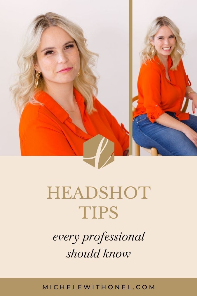 Headshot tips by South Dakota brand photographer Michele with one L